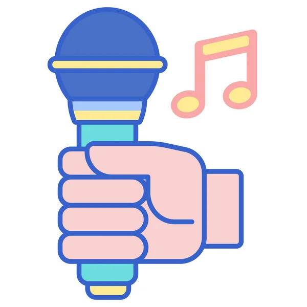 Ikona Wykonawcy Muzyki Ręcznej — Wektor stockowy