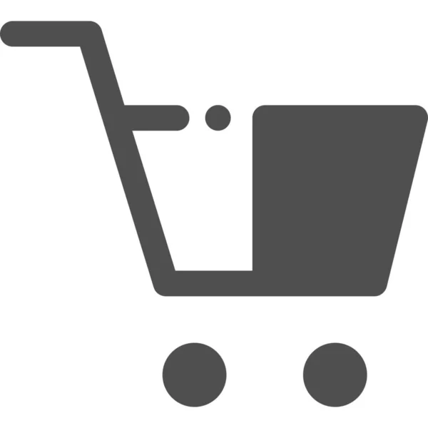 Kartonnen Doos Winkel Online Winkel Icoon Shopping Commerce Categorie — Stockvector