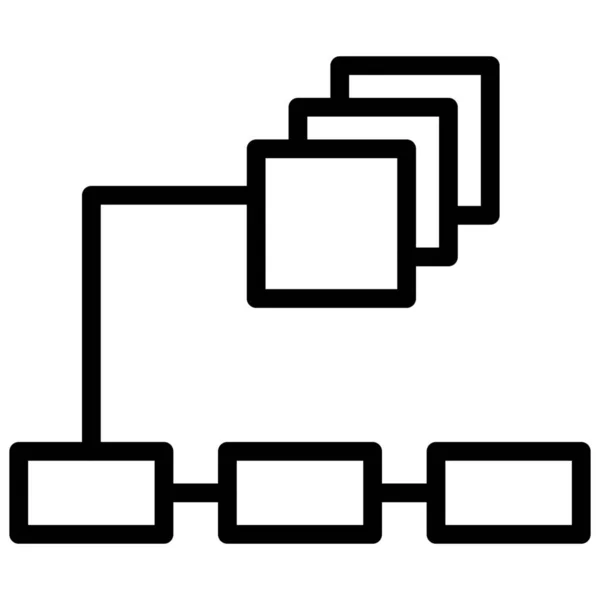 Multi Proceso Roscado Tiempo Real Hilo Icono — Archivo Imágenes Vectoriales