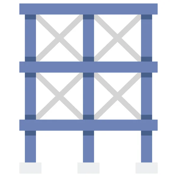 Construction Scaffolding Tool Icon — Stock Vector