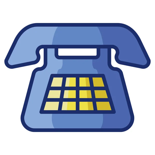 Appliance Communication Telephone Icon Filled Outline Style — Stock Vector