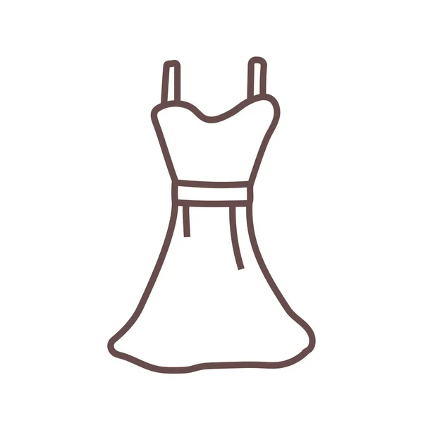 Robe Vêtements Icône Vêtements Dans Style Dessiné Main — Image vectorielle