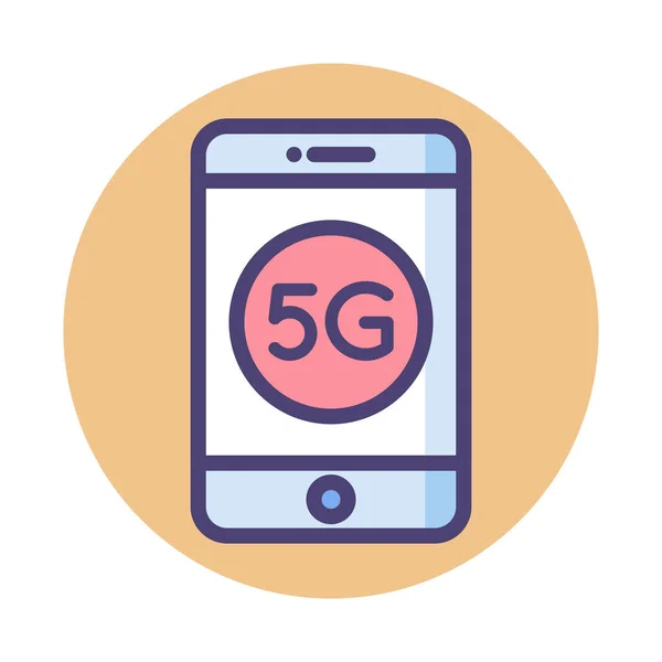 Data High Speed Communication Icon Filled Outline Style — Stok Vektör