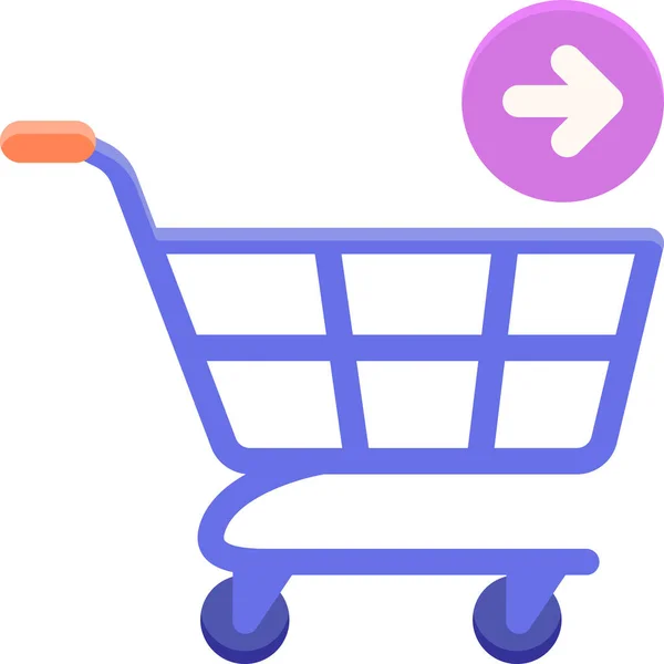 Иконка Покупки Корзины Категории Shopping Ecommerce — стоковый вектор