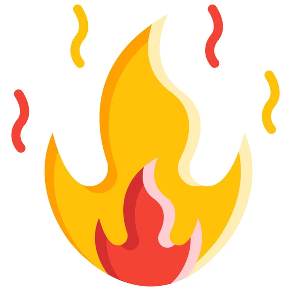 Tűzvédelmi Láng Ikon — Stock Vector