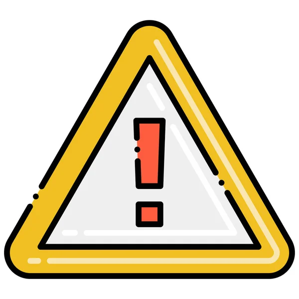 Signo Peligro Alerta Icono — Vector de stock