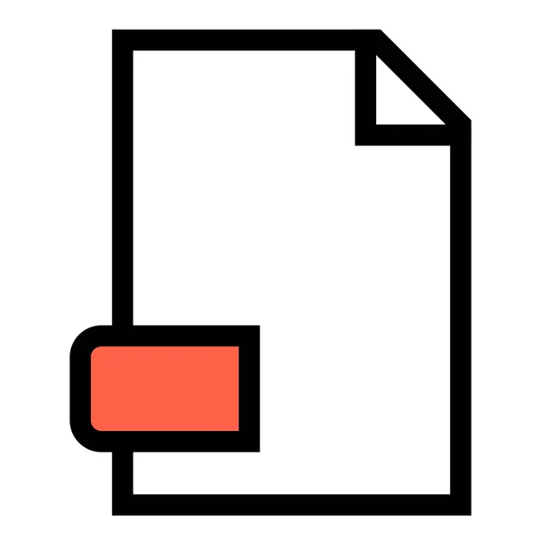 Значок Файла Документа Doc Заповненому Стилі — стоковий вектор