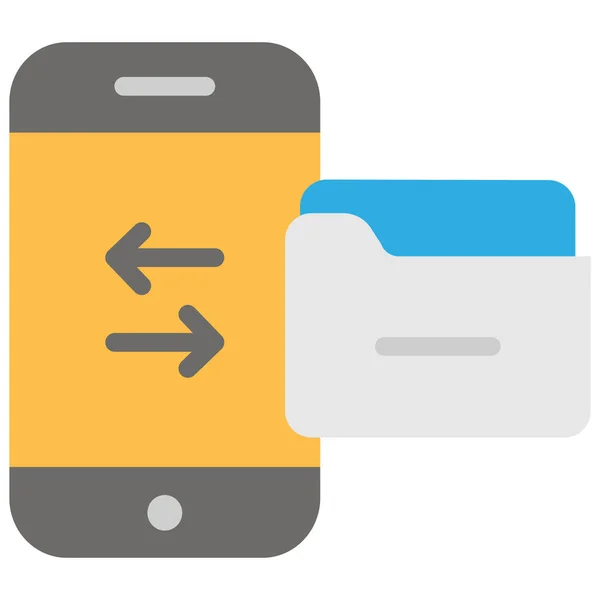 Ikonen För Utbyte Säkerhetskopieringsdata Platt Stil — Stock vektor