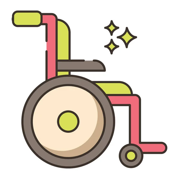 Disability Disabled Disabled Friendly Icon Filled Outline Style — Stock Vector