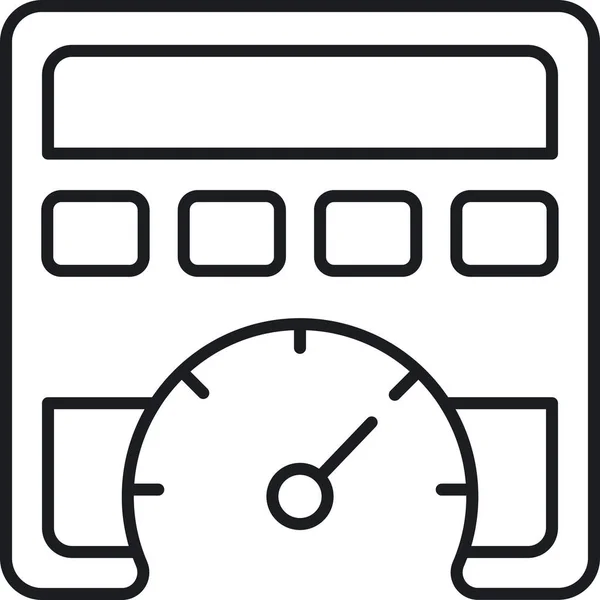 Icona Caricamento Velocità Pagina Stile Contorno — Vettoriale Stock