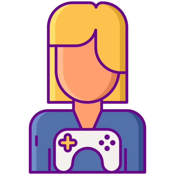Gamepad Gamer Gaming Icon — Stockvektor