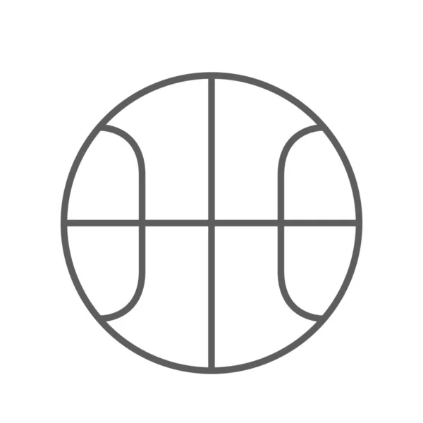 Play Basketball Game Icon Outline Style — Stockový vektor
