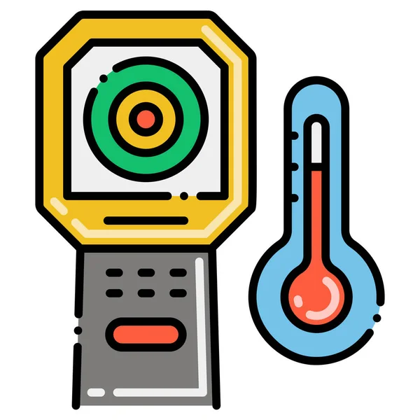 Ícone Térmico Temperatura Imager — Vetor de Stock