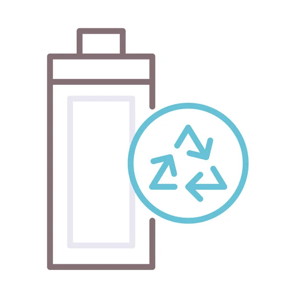 Battery Disposal Safe Icon Outline Style — Wektor stockowy