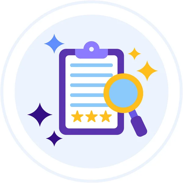 Feedback Find Review Icon — Stock Vector