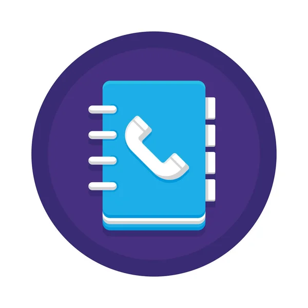 Book Communication Phone Icon Infrastructure Category — Stockový vektor