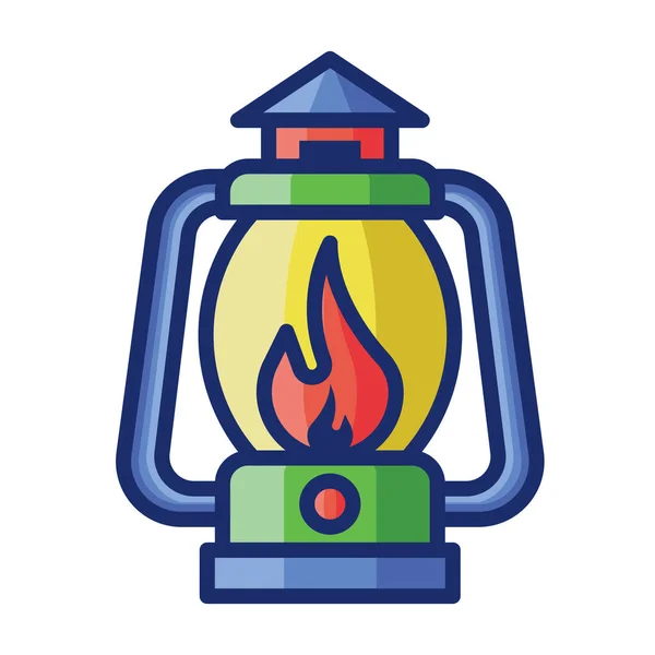 Lamp Lantern Light Icon — Stock Vector