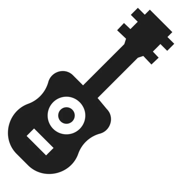 Gitaar Gitarist Muziek Icoon Recreatie Hobby Categorie — Stockvector