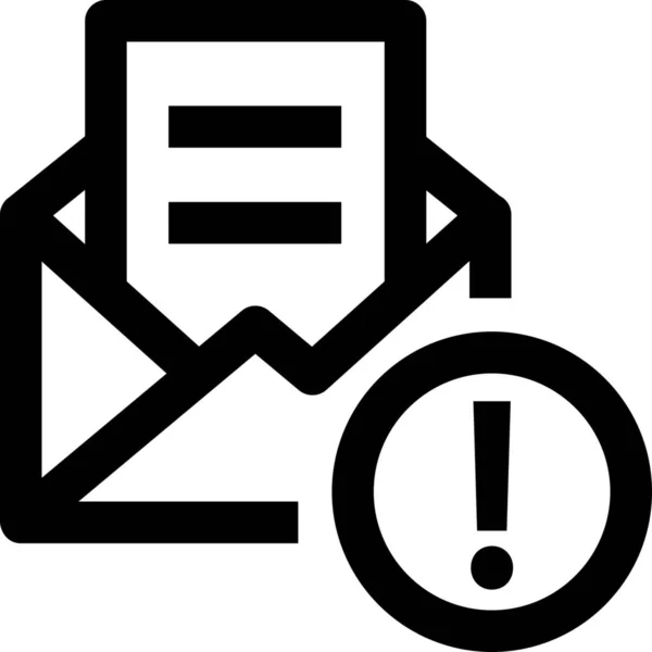 Mail Benachrichtigung Seo Symbol — Stockvektor