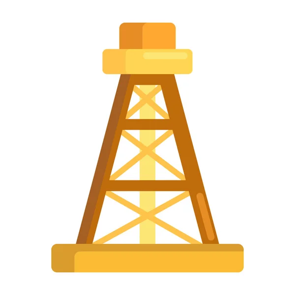 Drilling Drilling Rig Oil Rig Icon Ecology Environmentalism Category — Stock Vector