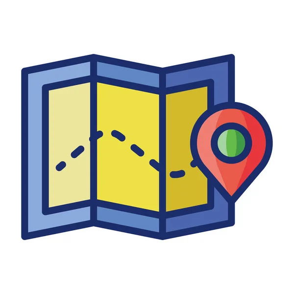 Carte Localisation Pin Icône — Image vectorielle