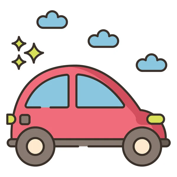 Coche Transporte Icono Viaje — Vector de stock