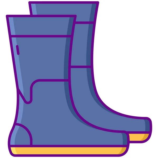 Stiefel Isolierte Schutzsymbol — Stockvektor