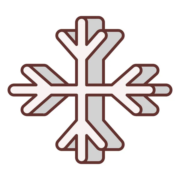 Decoration Snow Snowflake Icon Weather Category — Διανυσματικό Αρχείο