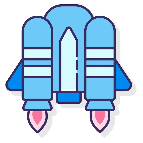 Vliegende Jet Pack Icoon — Stockvector