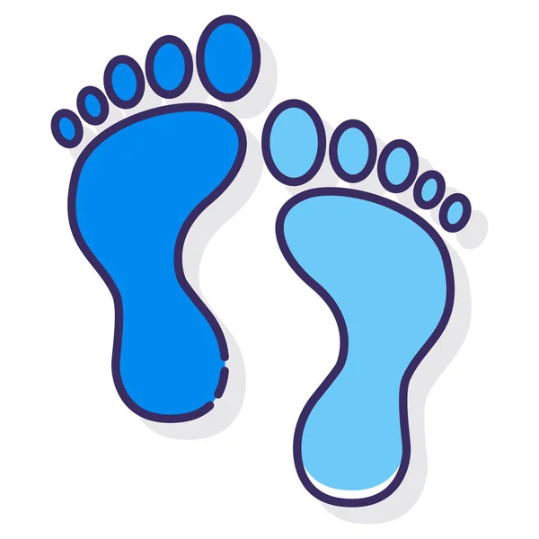 Anatomy Feet Footsteps Icon Hospitals Healthcare Category — Διανυσματικό Αρχείο