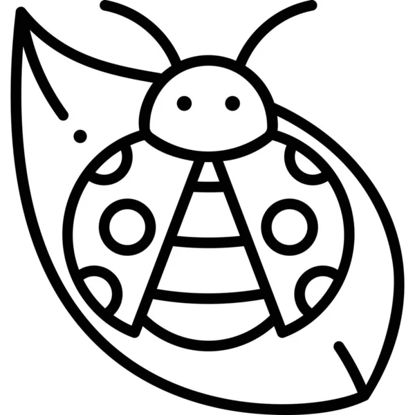 Insektensymbol Umrissstil — Stockvektor