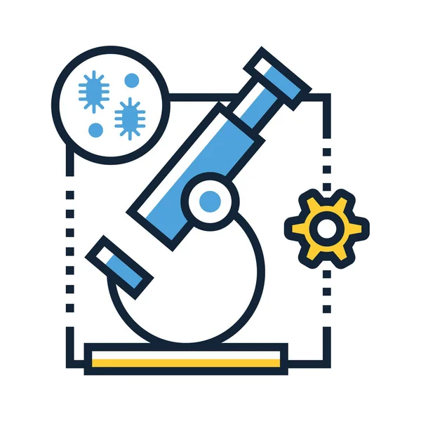 Ícone Laboratório Educação Biologia Categoria Ciência Pesquisa —  Vetores de Stock