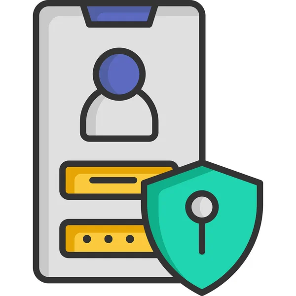 Lock Login Password Icon — Stock Vector