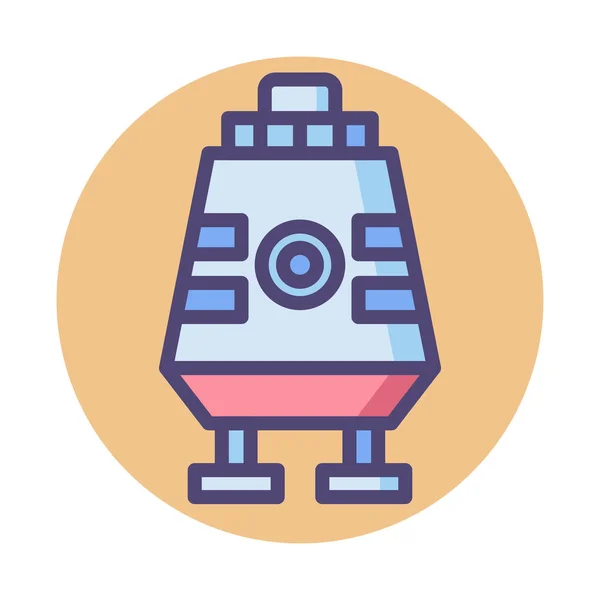 Module Space Space Module Icon Filled Outline Style — Wektor stockowy