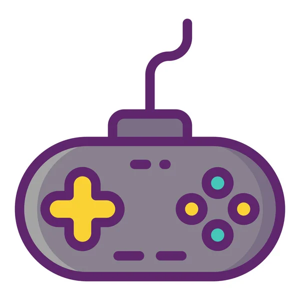 Adicción Gamepad Icono Juego — Vector de stock