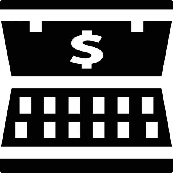 Briefcase Currency Dollar Icon — Stock Vector