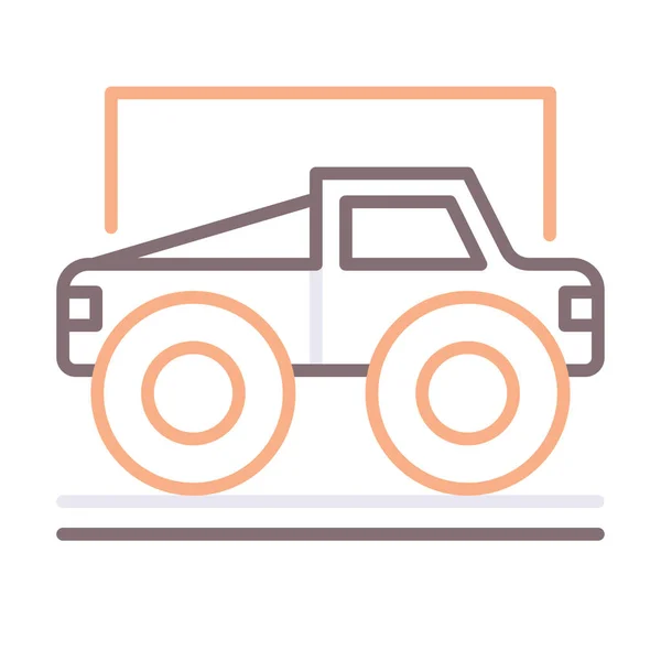 Monster Show Truck Icon — Stock Vector