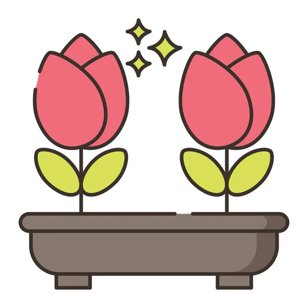 Blume Natur Pflanze Symbol — Stockvektor