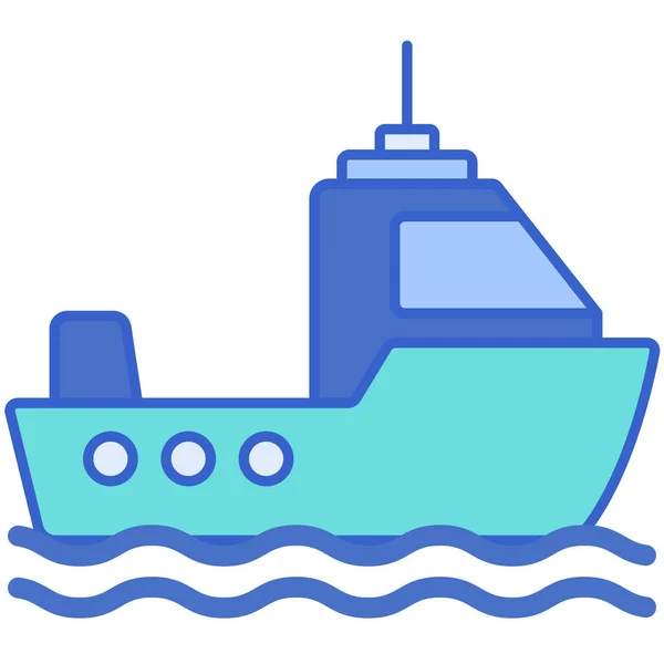 Bateau Bateau Bateau Icône — Image vectorielle