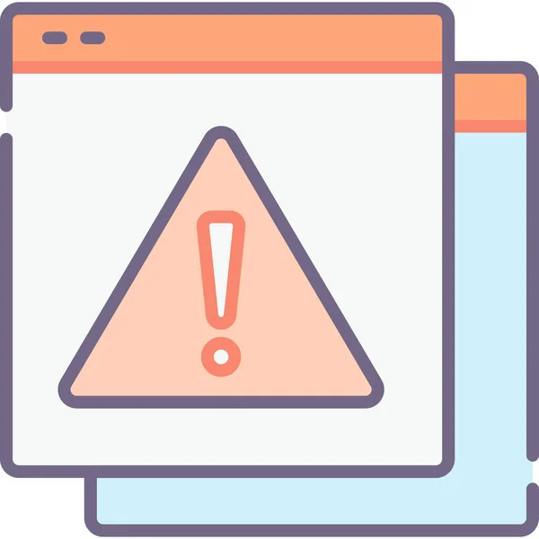 Icono Exclamación Error Alerta — Vector de stock