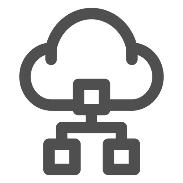 Ikona Platformy Hierarchii Chmur — Wektor stockowy