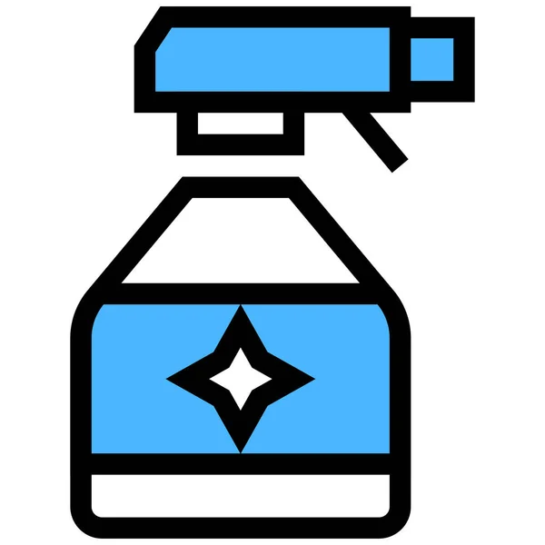 Spray Bottle Cleaner Icon Family Home Category — Διανυσματικό Αρχείο