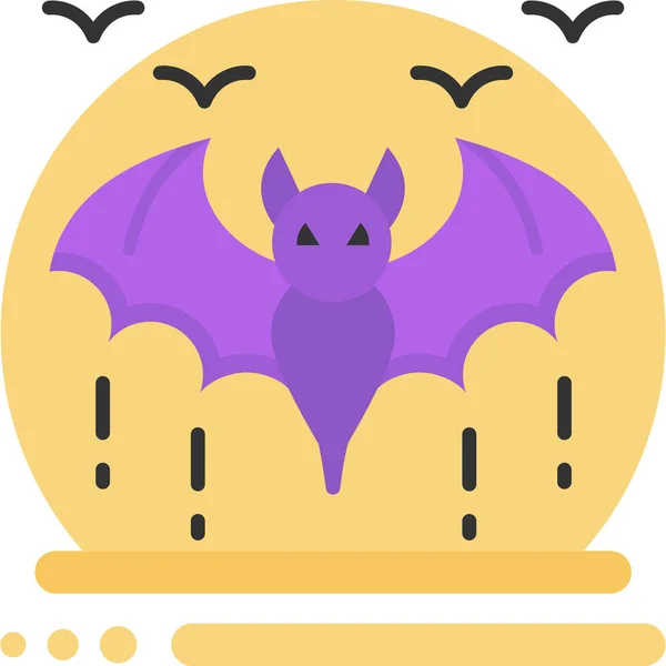 Sangre Halloween Batman Icono Categoría Halloween — Vector de stock