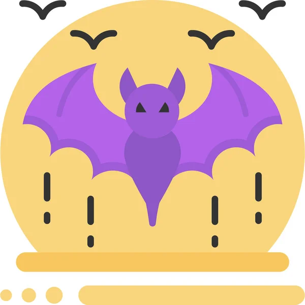 Bloed Halloween Batman Pictogram Halloween Categorie — Stockvector