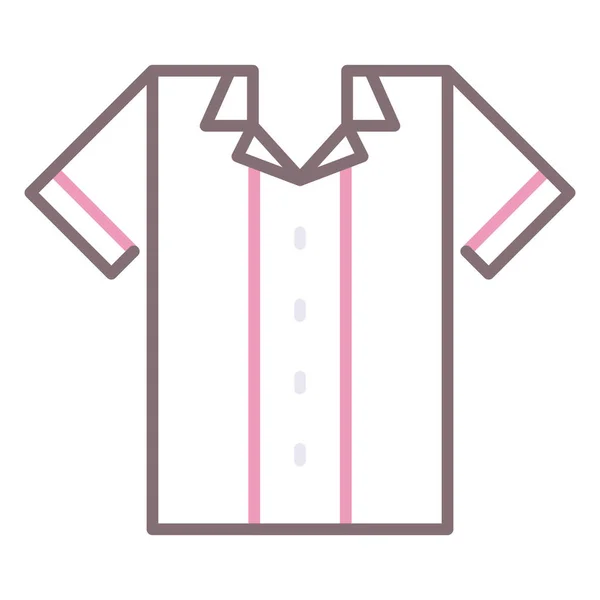 Bolos Ropa Camisa Icono — Archivo Imágenes Vectoriales