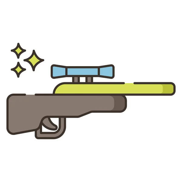 Goal Rifle Sniper Icon Military War Category — Διανυσματικό Αρχείο