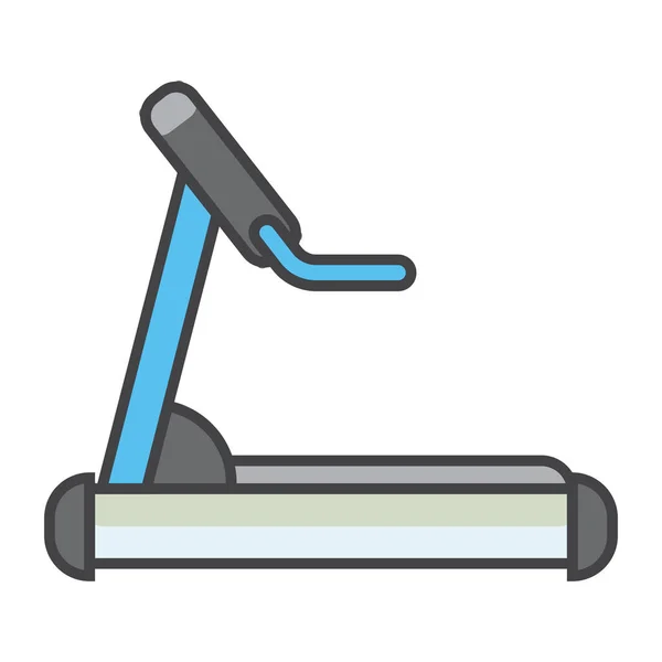 Equipment Exercising Fitness Icon Filled Outline Style — Stock Vector