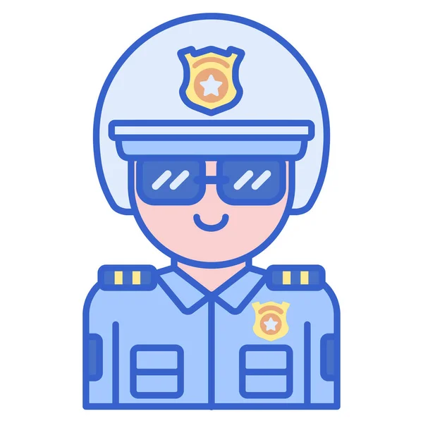 Highway Justice Law Icon Filled Outline Style — Wektor stockowy