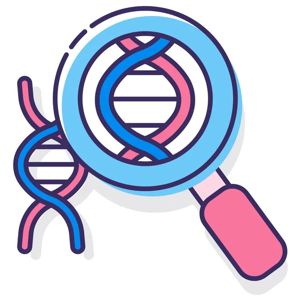 Biology Education Laboratory Icon Science Research Category — Stock Vector