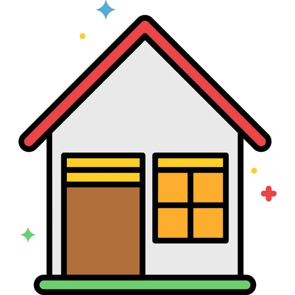 Building Estate Home Icon — Stock Vector